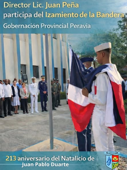 Nuestro Director, Lic. Juan Peña Mejía, participa en actividades por el 213 aniversario del natalicio de Juan Pablo Duarte