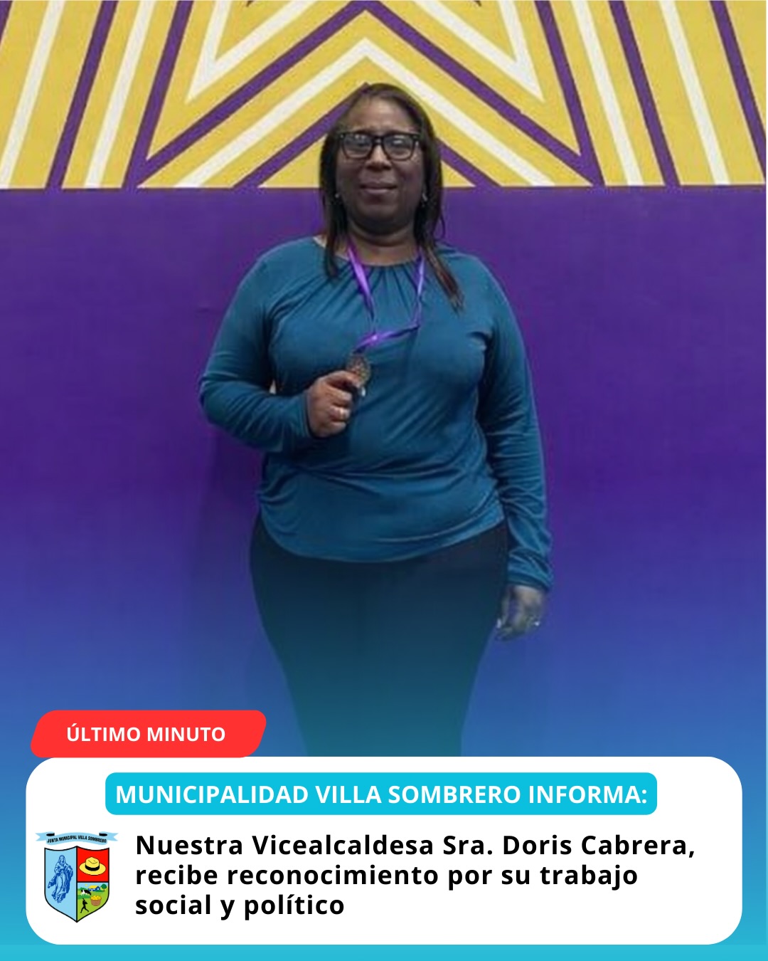 Nuestra vicealcaldesa recibe reconocimiento