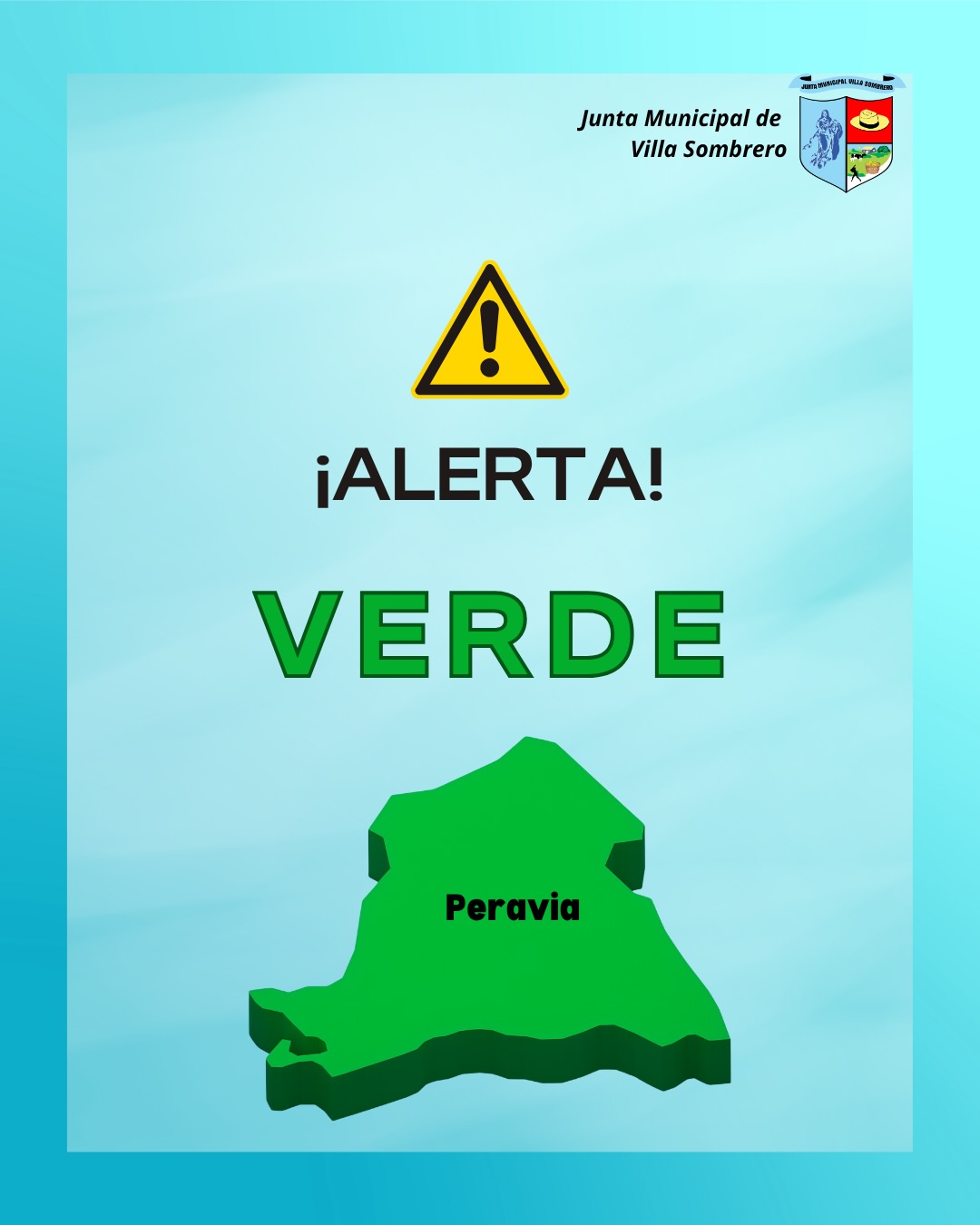 El Centro de Operaciones de Emergencias mantiene a la provincia Peravia en alerta verde, debido a las lluvias provocadas por una vaguada que continúa incidiendo en el territorio nacional.