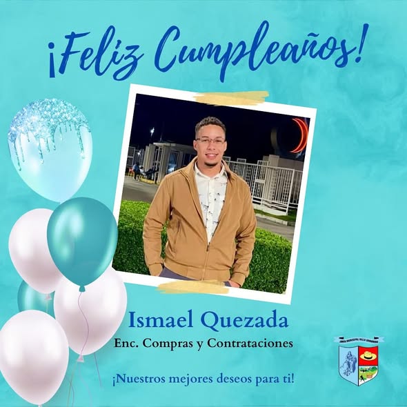 La Junta Municipal de Villa Sombrero se complace en felicitar a nuestro Enc. de Compras y Contrataciones Ismael Quezada y nuestra secretaria del Alcalde Erika Díaz, en este día tan especial.
